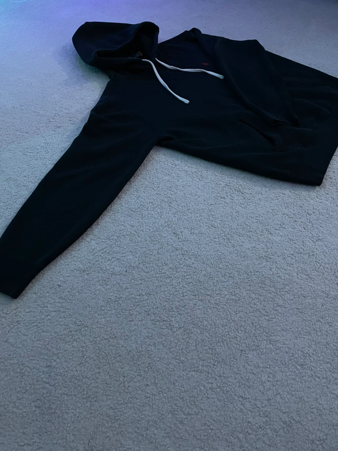 Polo Ralph Lauren Black Hoodie - Size Medium