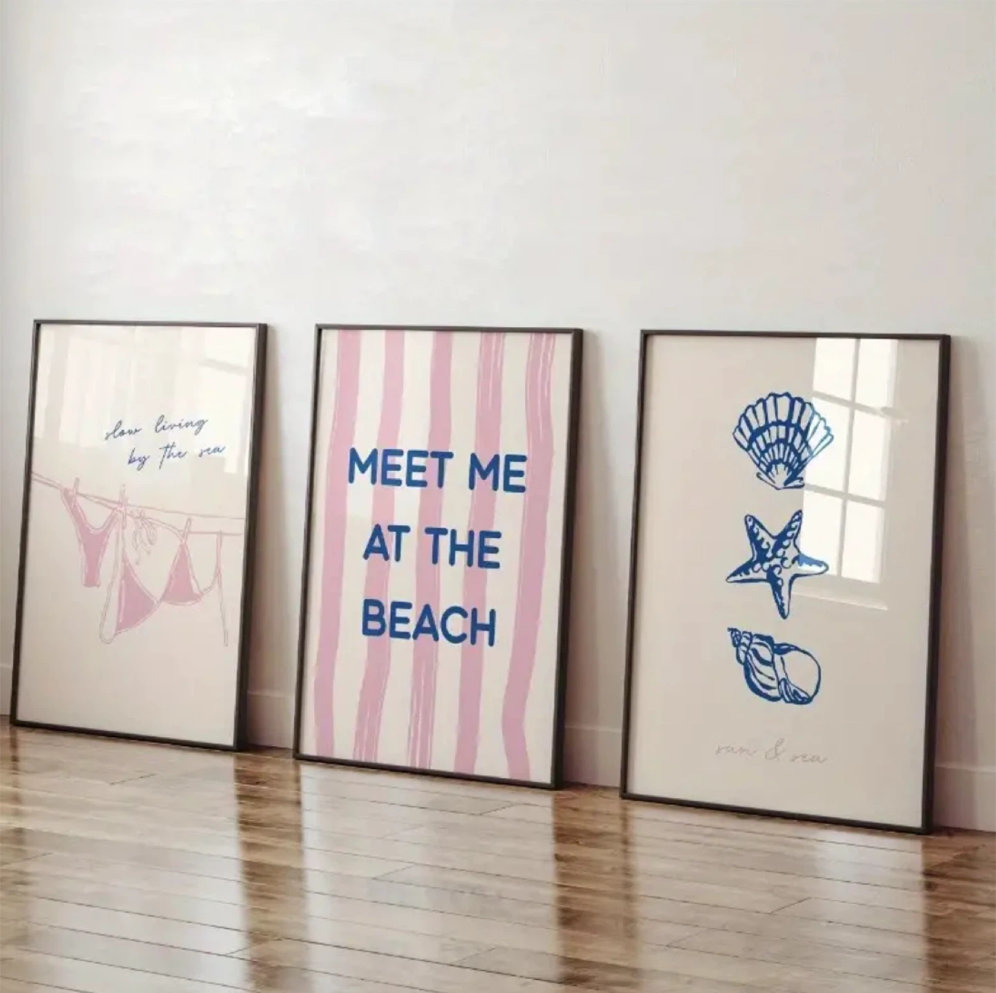 Beach-Themed Wall Art Prints (Set of 3) - photo 4