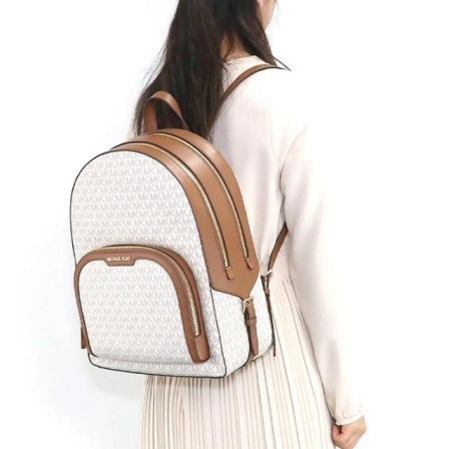 Michael Kors Backpack White/Brown