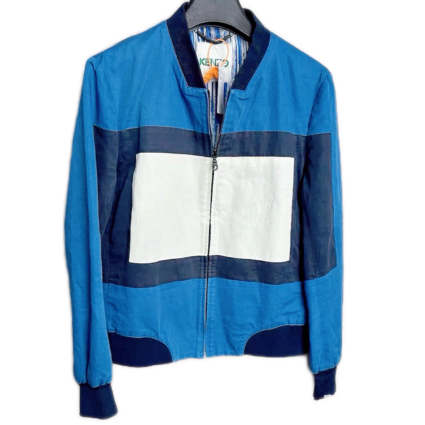 Kenzo Paris Blue Bomber Jacket - Size L