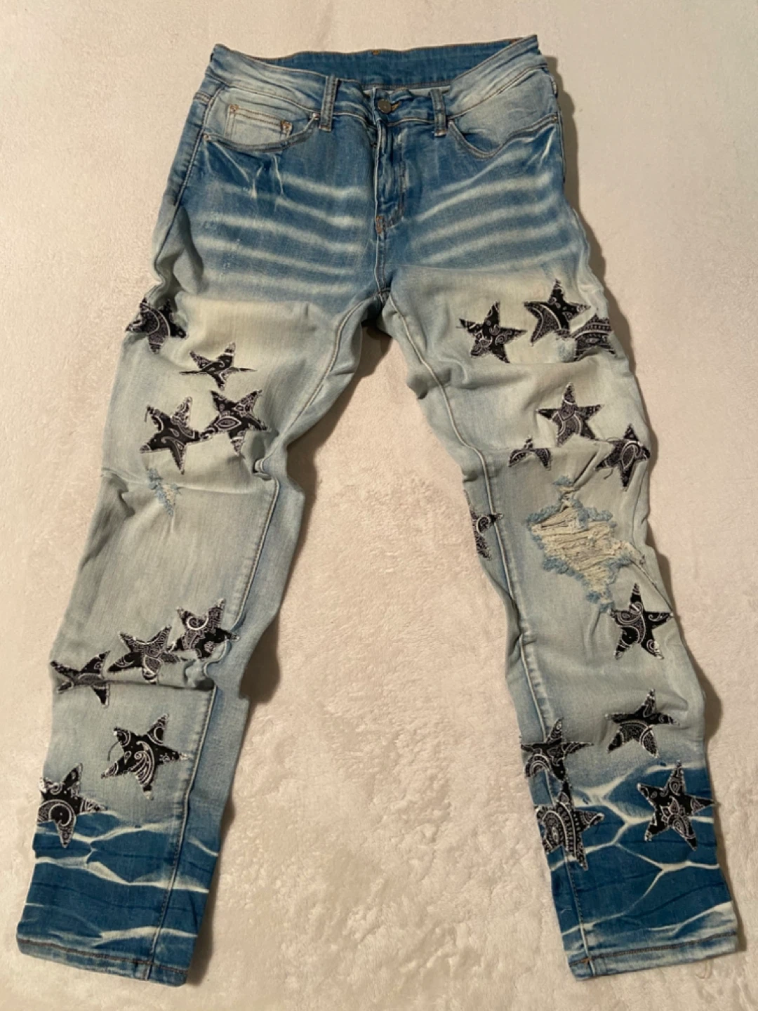 Jeans with Star Design