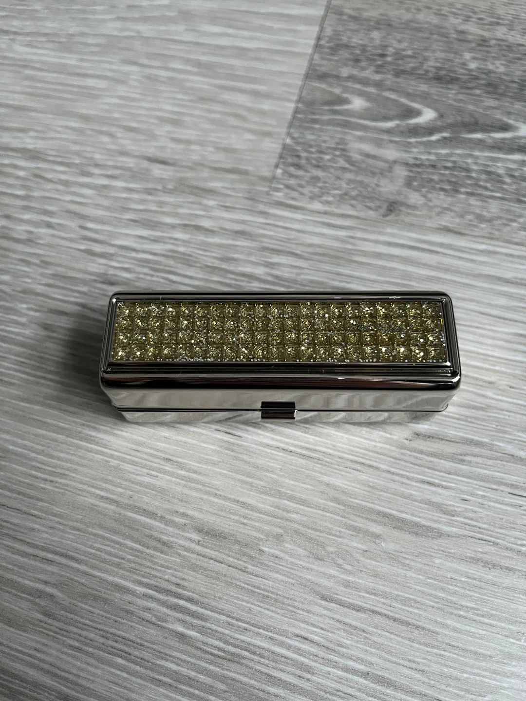 Holt Renfrew Rhinestone Compact Mirror and Lipstick Case - photo 3