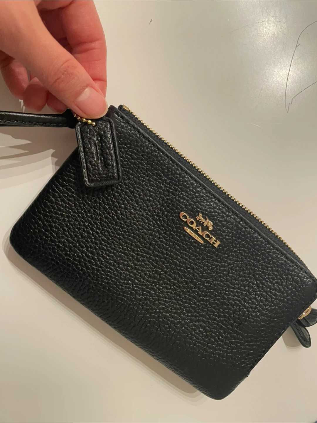 Coach Double Corner Zip Wristlet - like new - photo 2