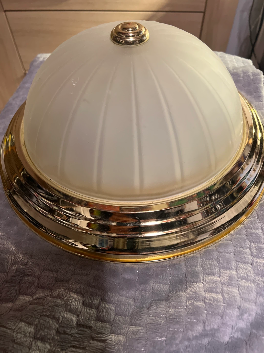 🧡Flush Mount Ceiling Light - Gold Trim.  Jan7 - photo 3