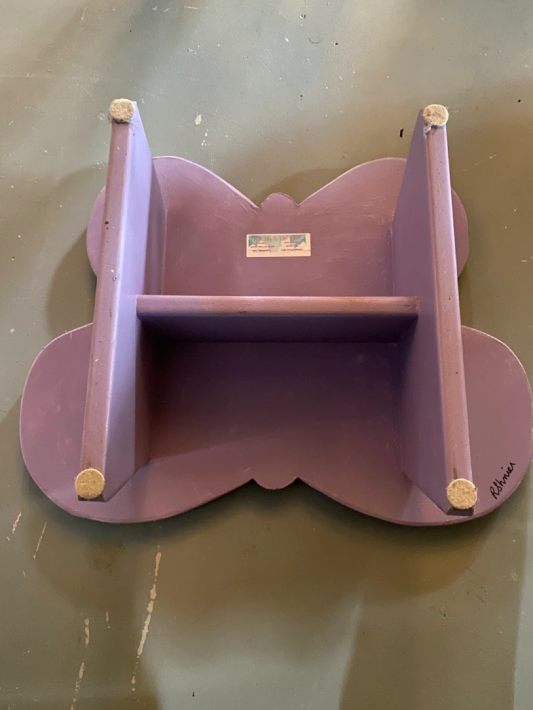 Wooden Butterfly Step Stool - Purple 🧡 - photo 2