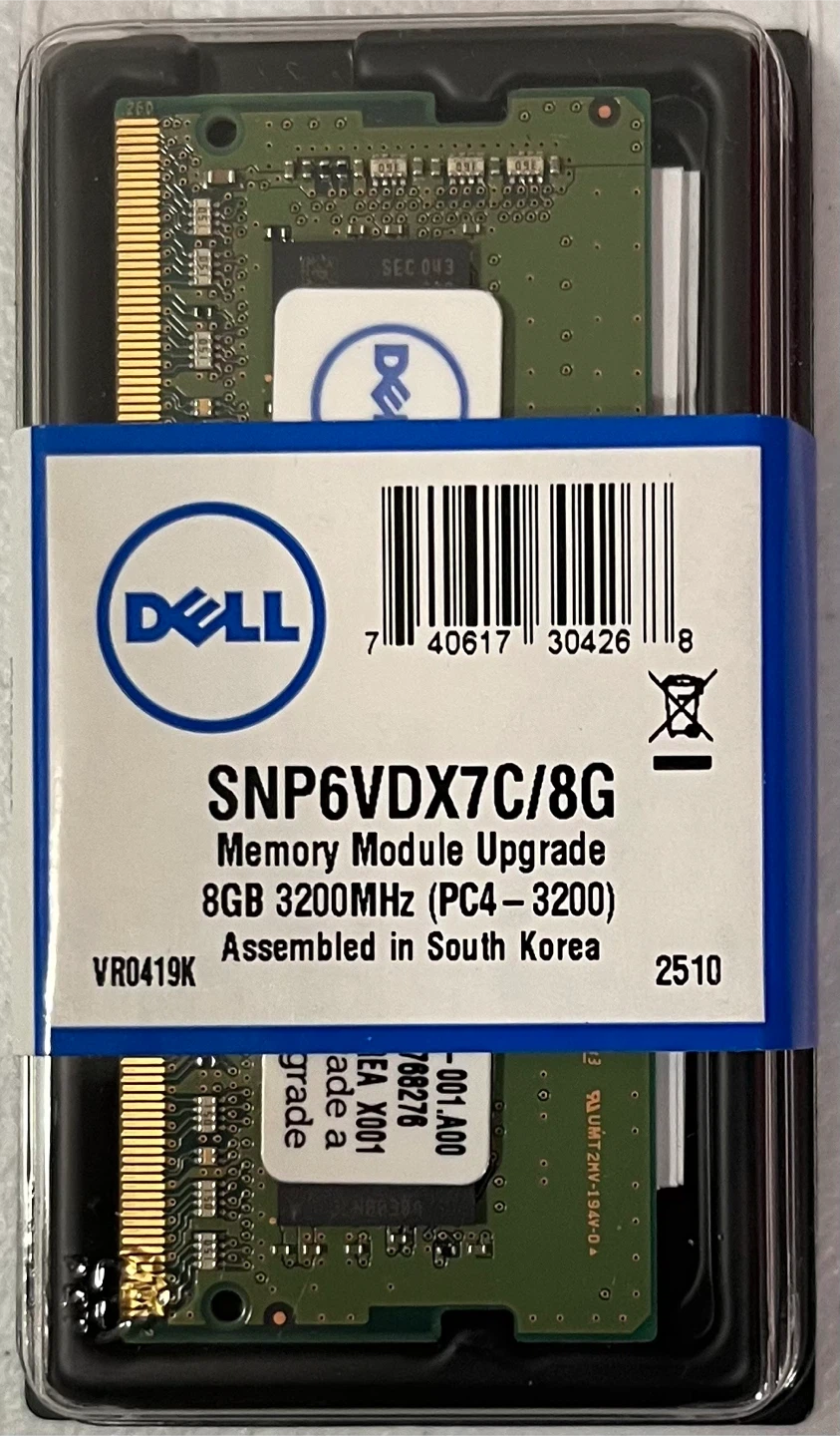 New Dell 8GB 3200MHz Memory Module Upgrade