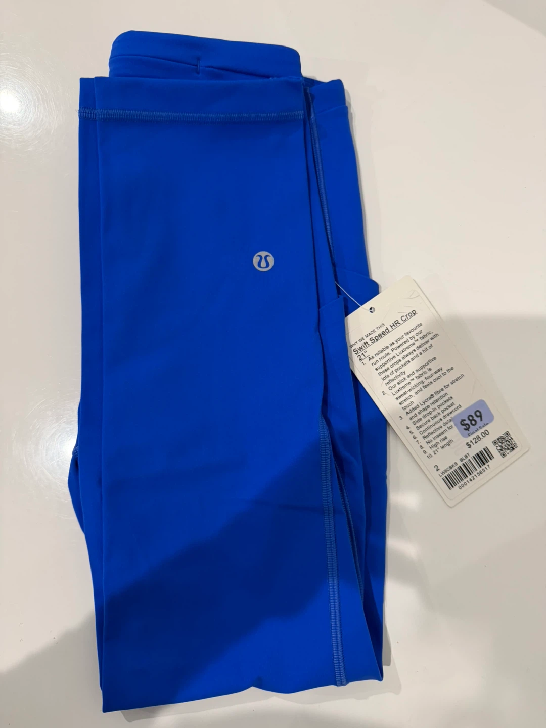 Lululemon Swift Speed HR Crop 21" Blue