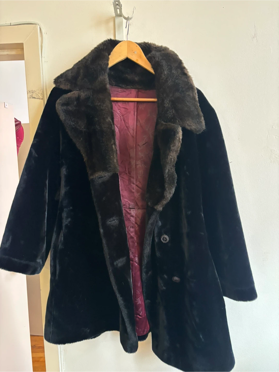 Borgazia Russel Taylor Black Fur Coat