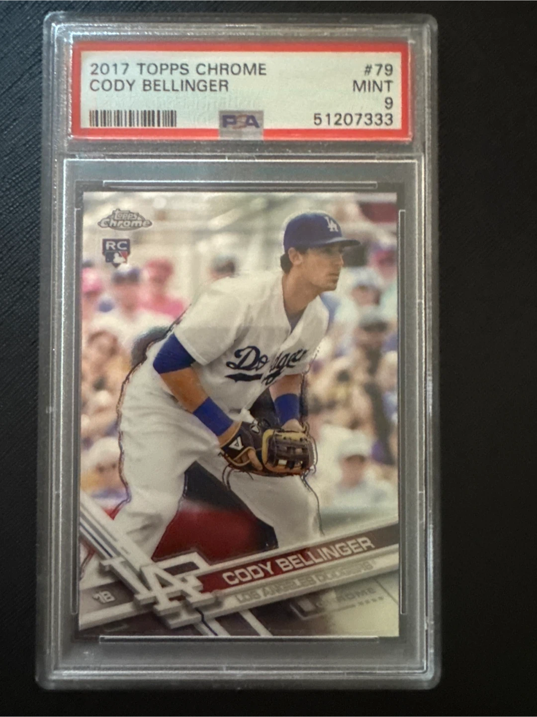 2017 Topps Chrome Cody Bellinger #79 PSA 9 Mint