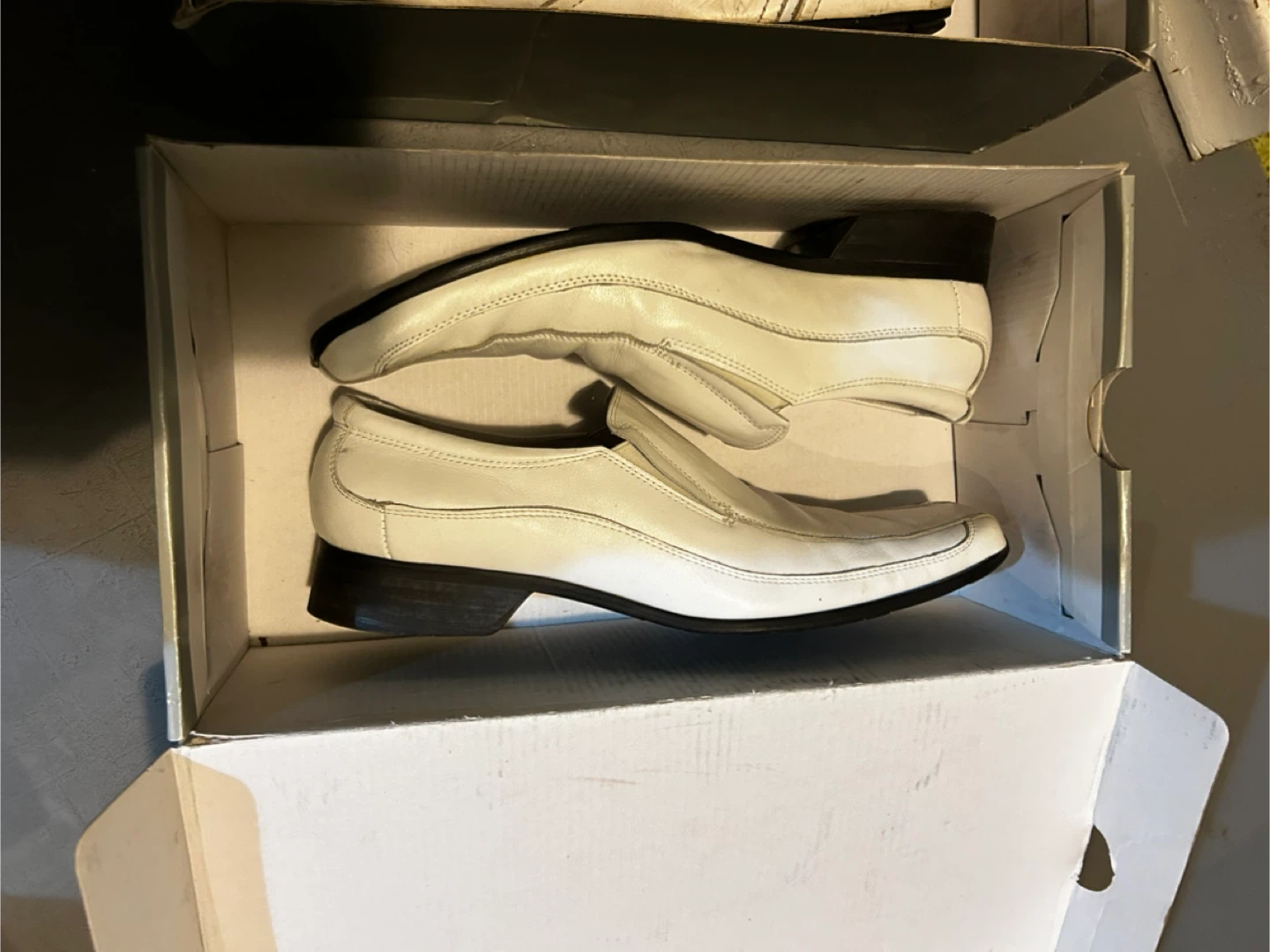 First White Leather Dress Shoes
