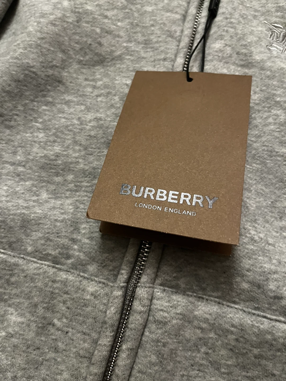 Burberry Grey Zip-Up Hoodie - photo 2