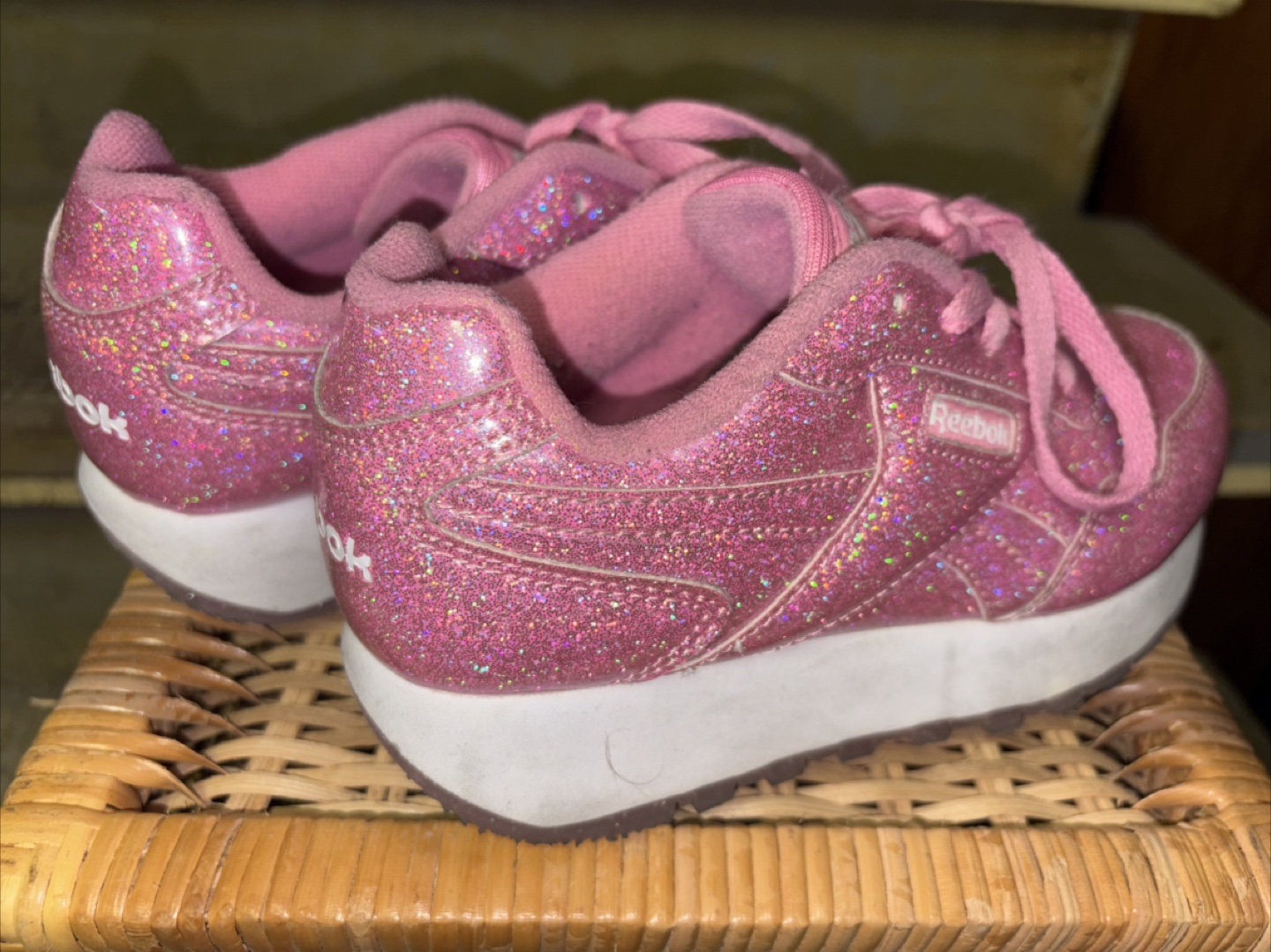 Pink Glitter Reebok Sneakers - photo 3