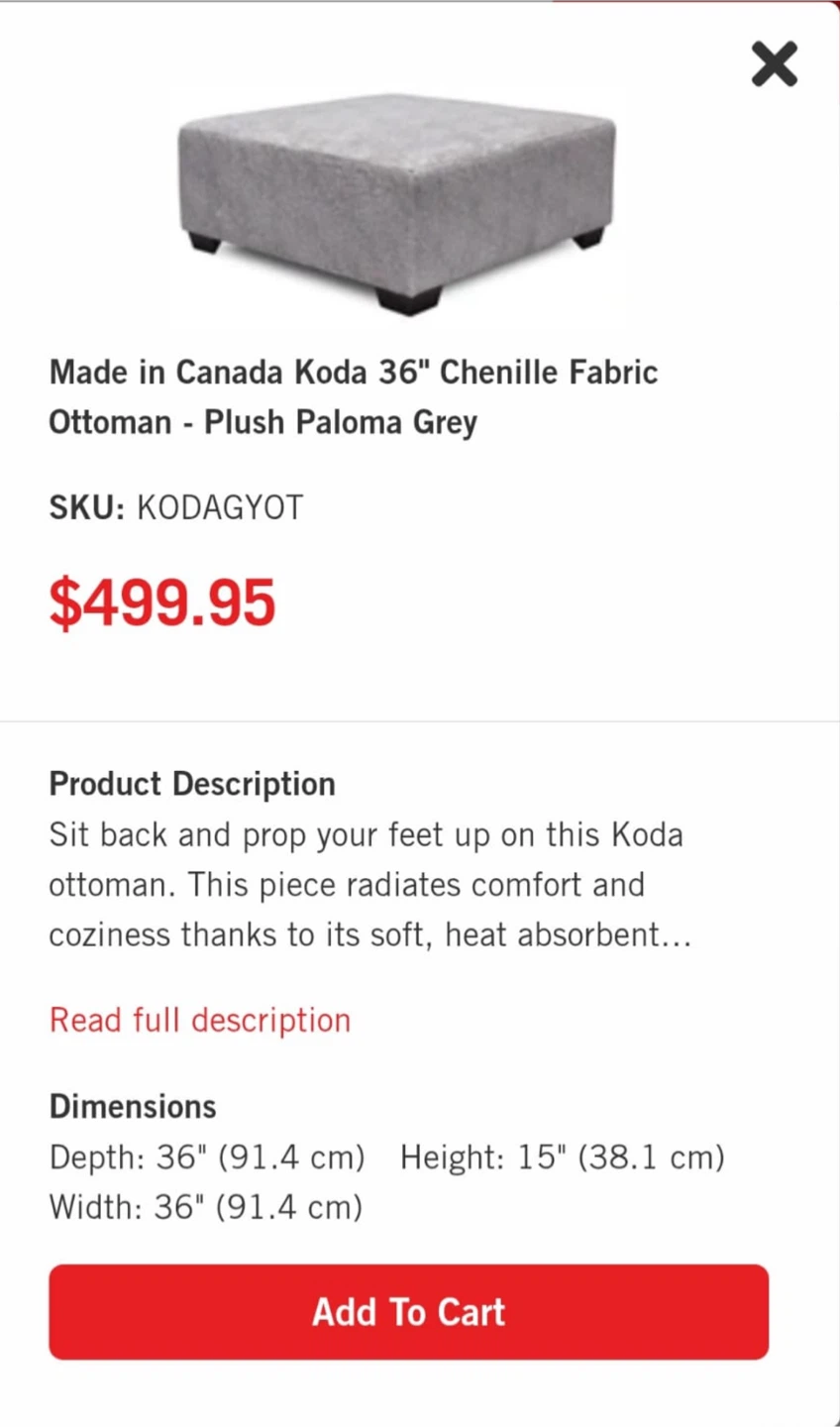 Flair Design Koda Chenille Sectional & Ottoman - photo 4