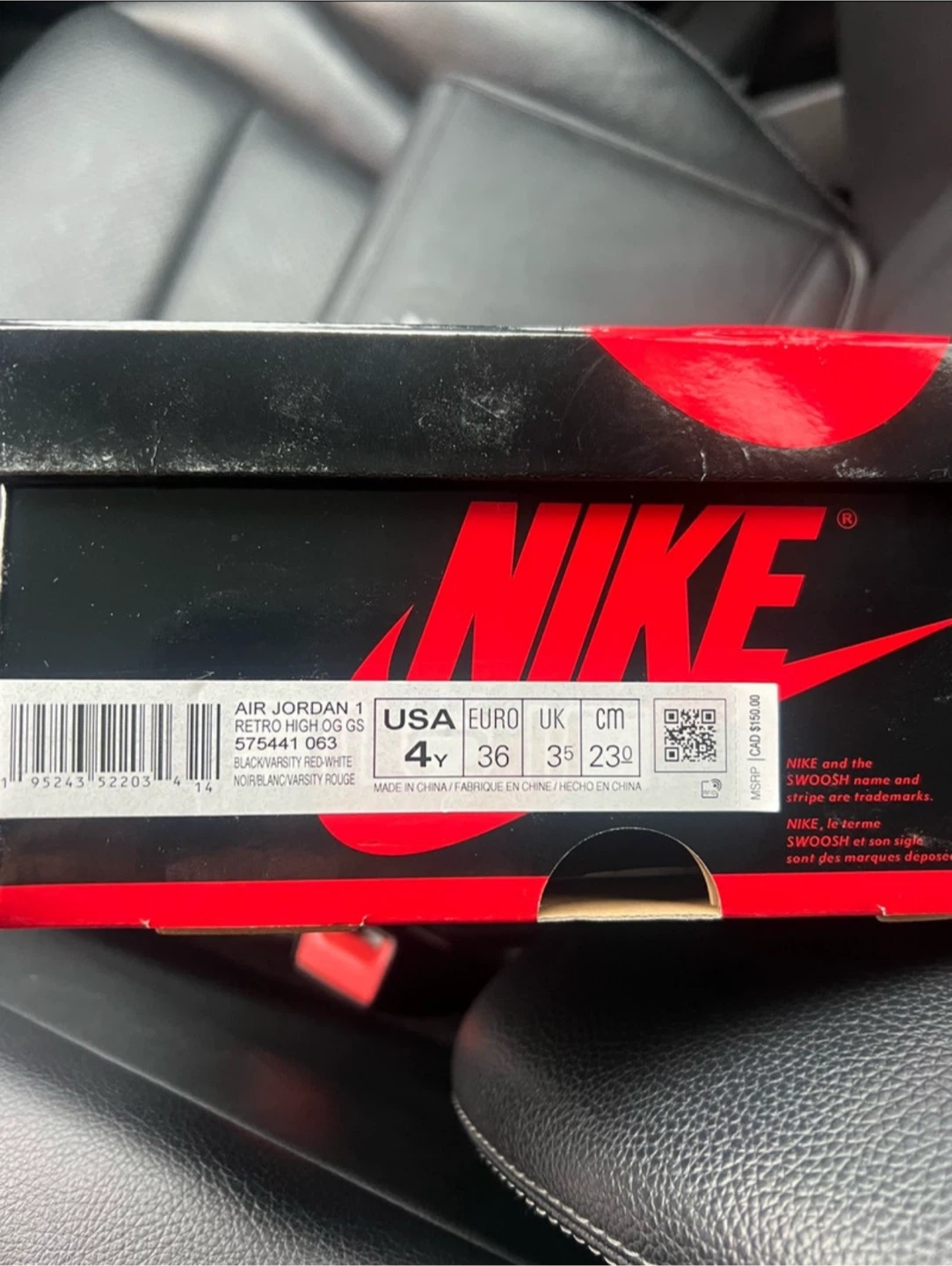 Nike Air Jordan 1 Retro High OG GS - Size 4Y - photo 3