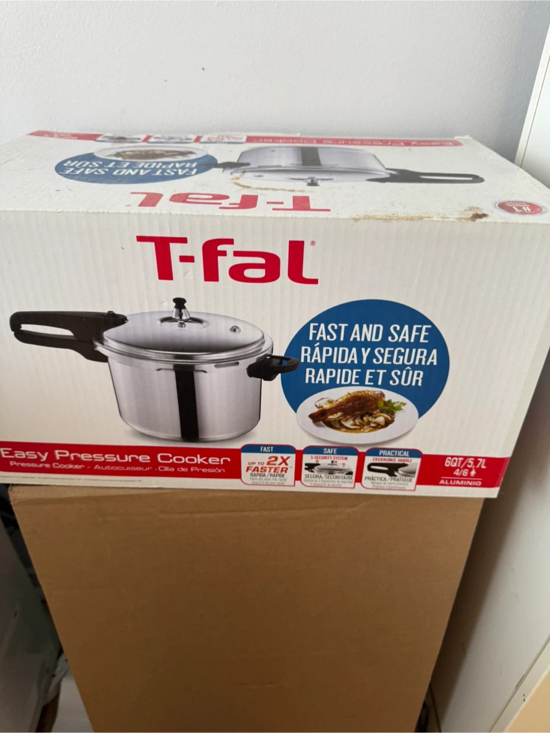 T-fal Easy Pressure Cooker 6QT/5.7L
