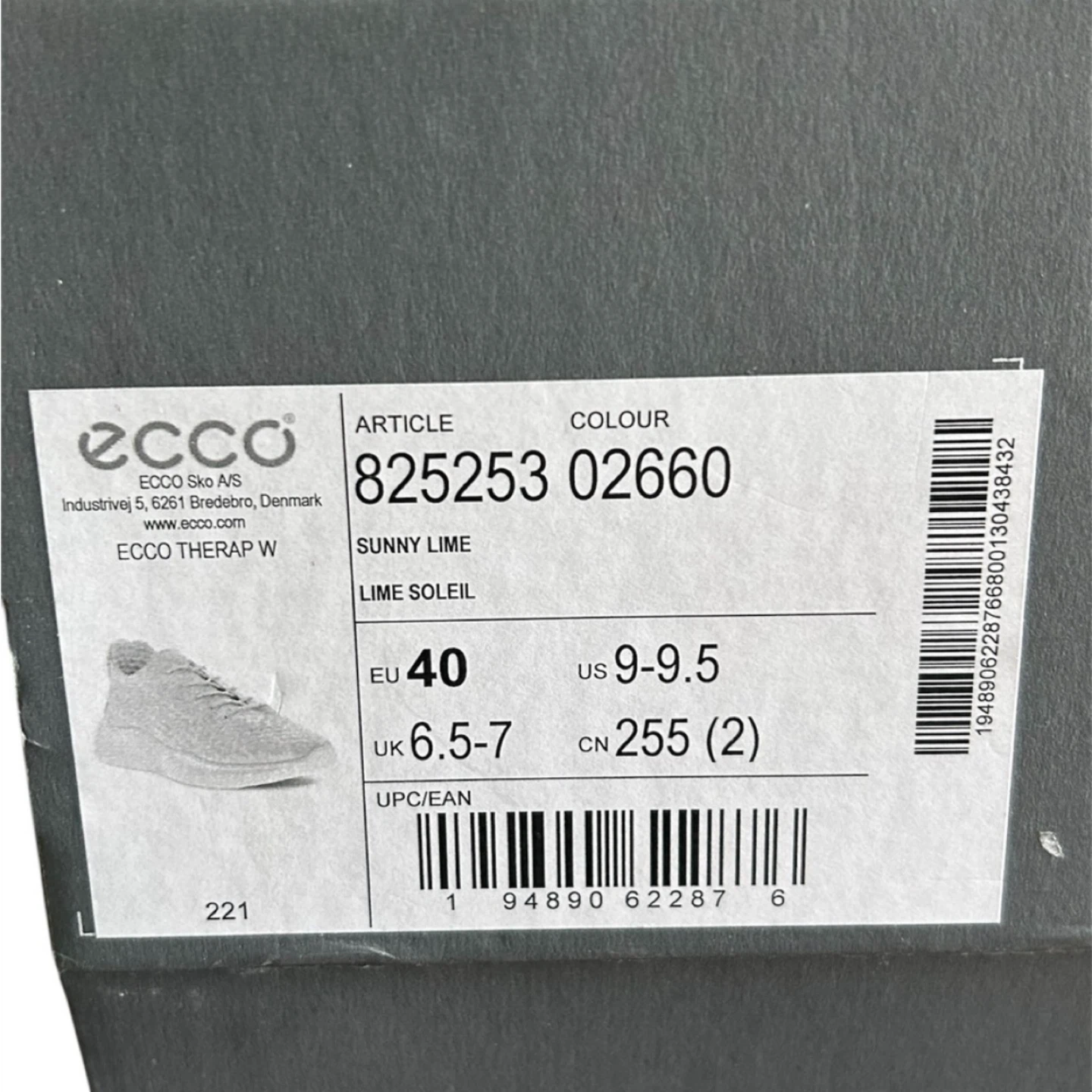 Ecco W Sunny Lime Sneakers, Size US 9-9.5 - photo 4