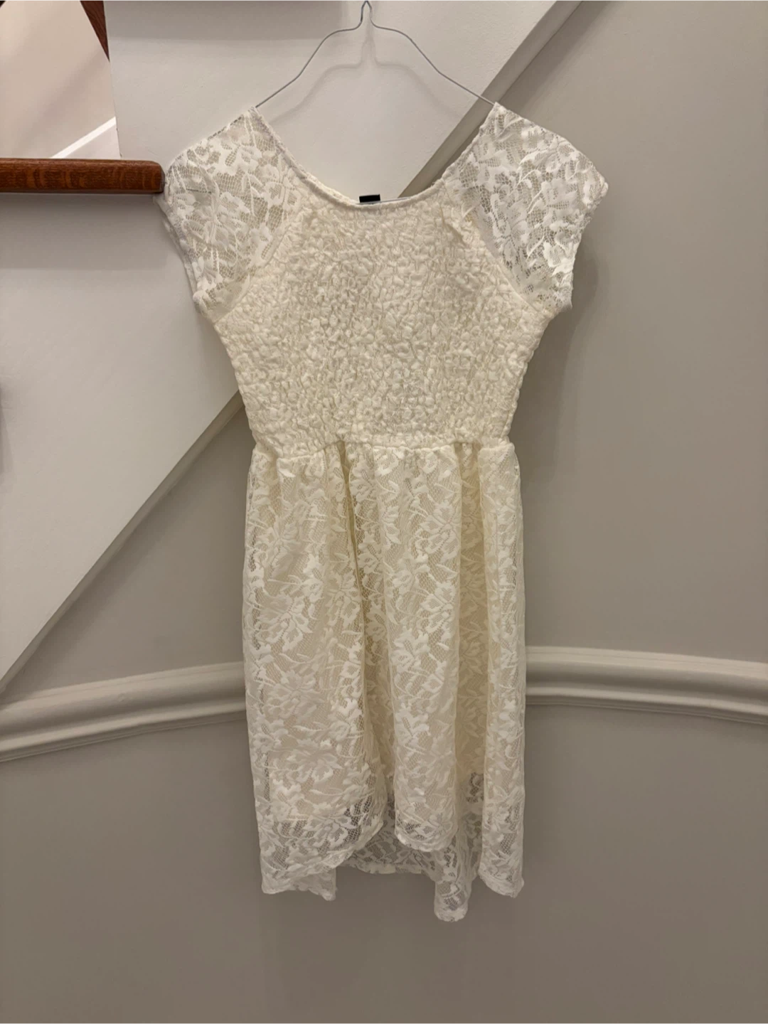 Girls White Lace Dress size 10/12 - photo 2