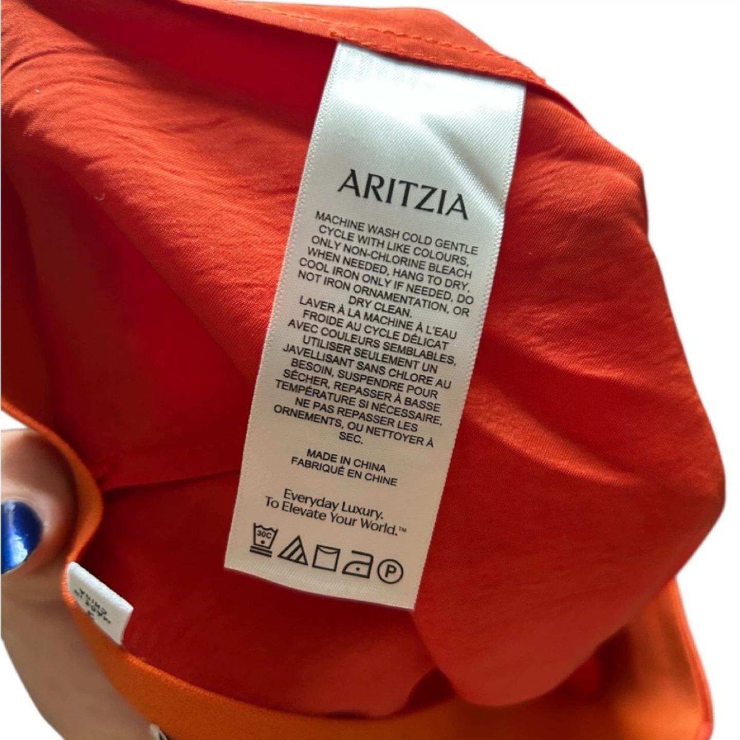 Babaton Aritzia Orange Mini Skirt - Size 2 - photo 3