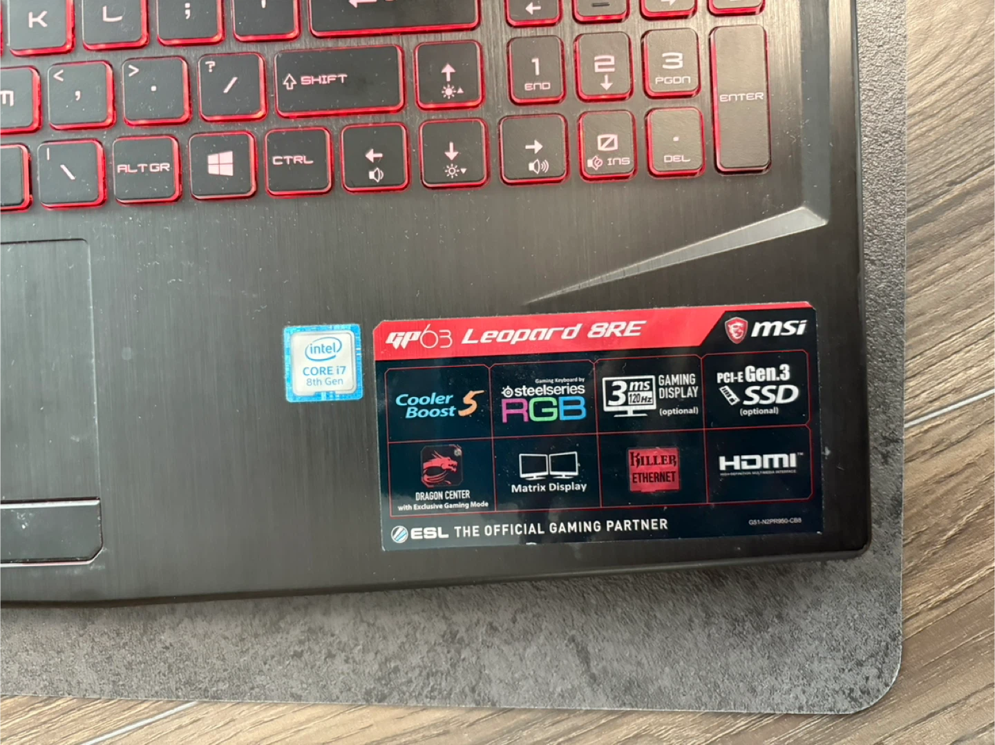 MSI GP63 Leopard 8RE Gaming Laptop - photo 4