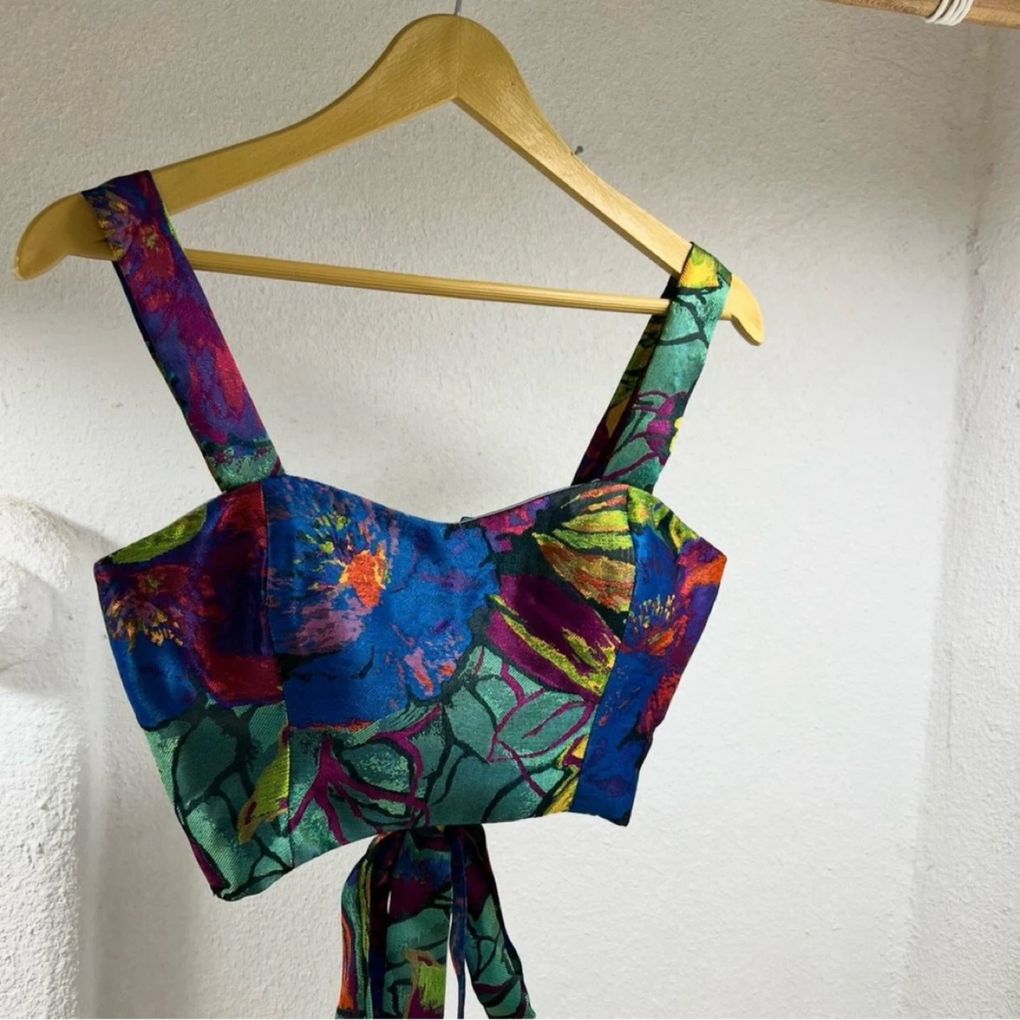 Floral Print Cropped Top - photo 2