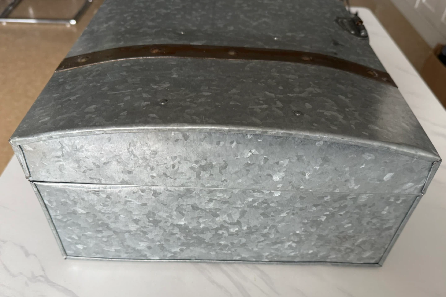 Diamond galvanized metal trunk - photo 5