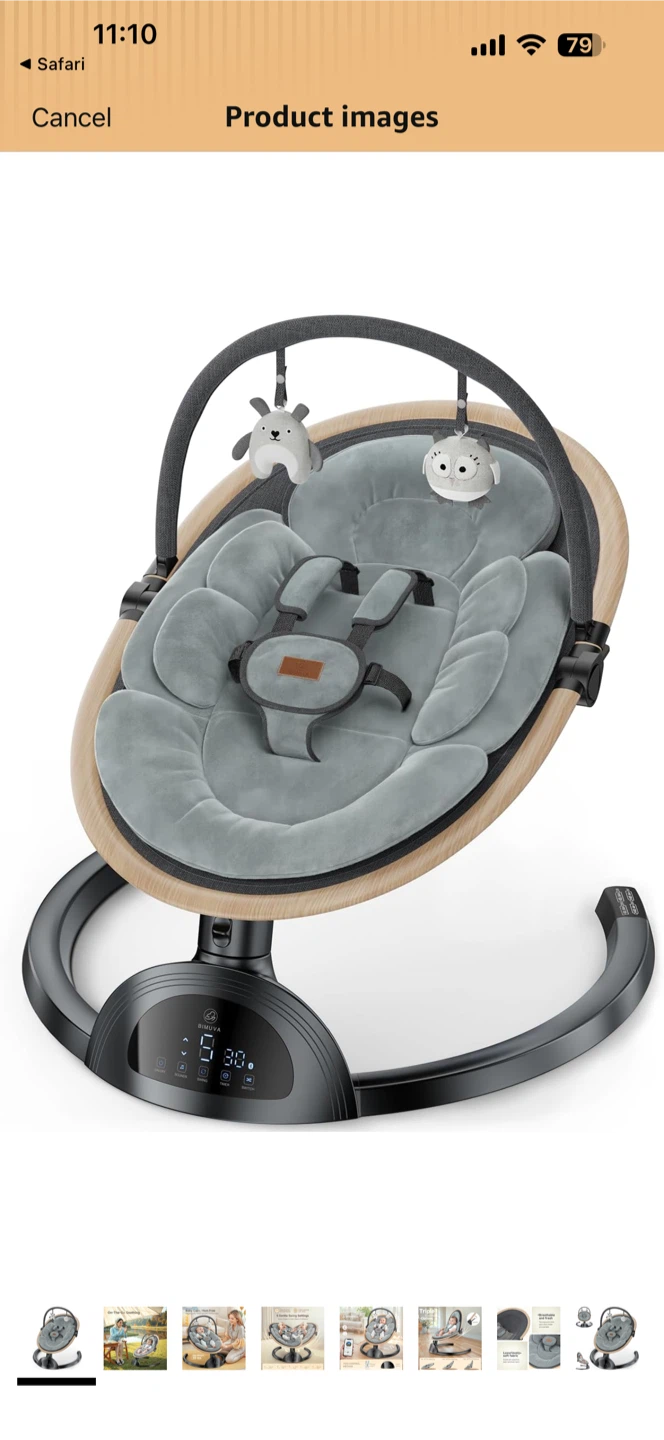 BIMUVA Baby Swing - Like New!