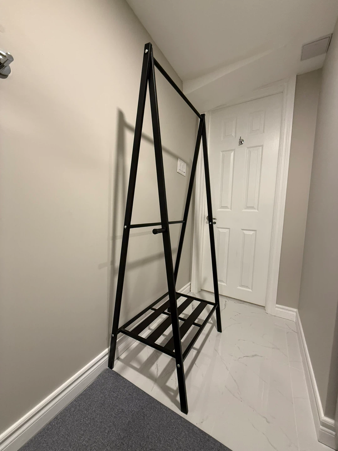 Black Metal Clothes Rack - photo 5