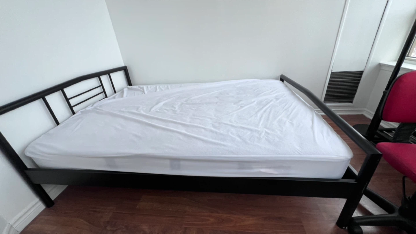Black Metal Bed Frame - photo 2