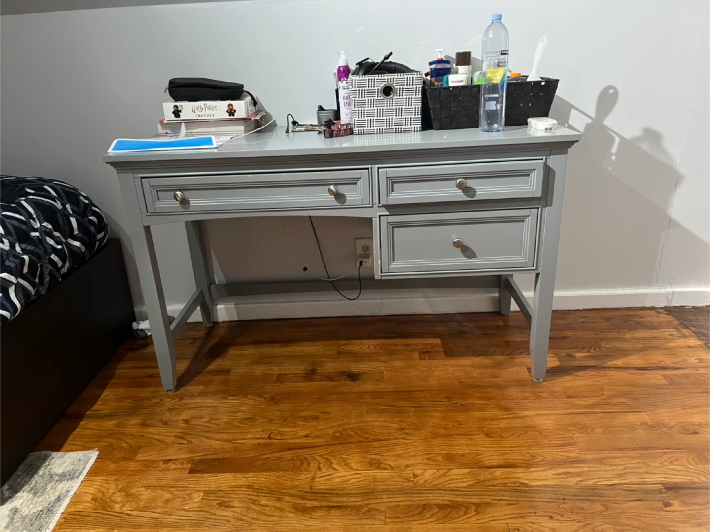 Gray Wooden Desk