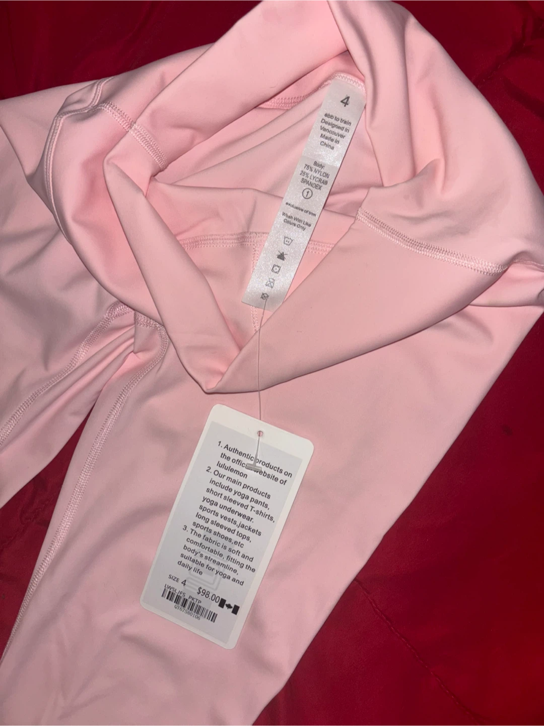 Lululemon Align Leggings - Size 4, Pink - photo 5