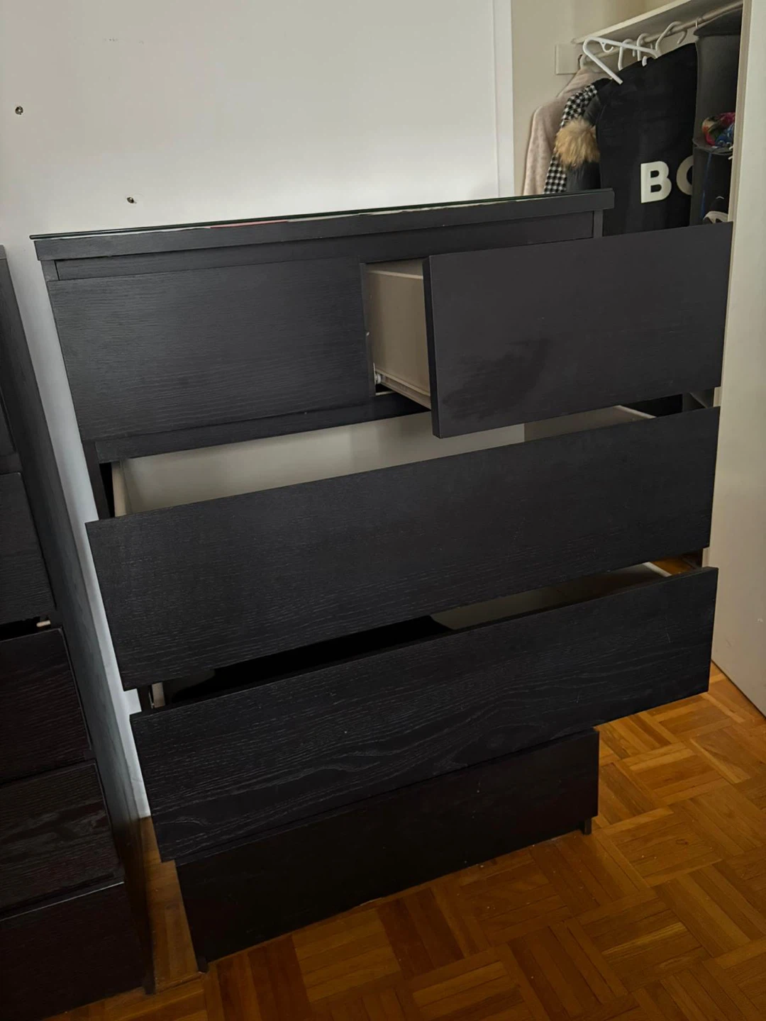 IKEA Hemnes Black-Brown 6-Drawer Dresser - photo 2