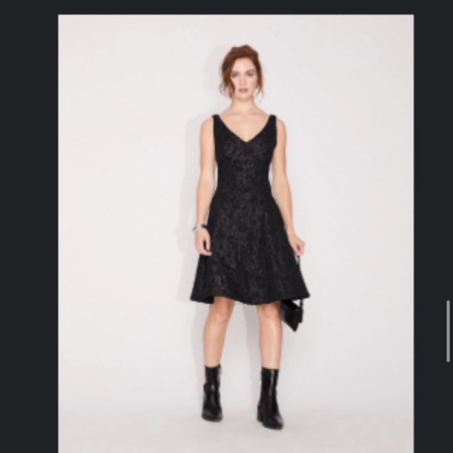 RW&CO. Black Fit & Flare Dress - Size 6