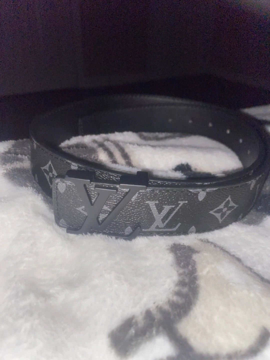 Louis Vuitton Monogram Eclipse Belt 105/42