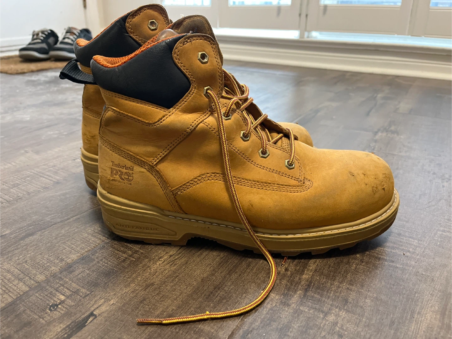 Timberland PRO Work Boots, Size 10W, Steel Toes