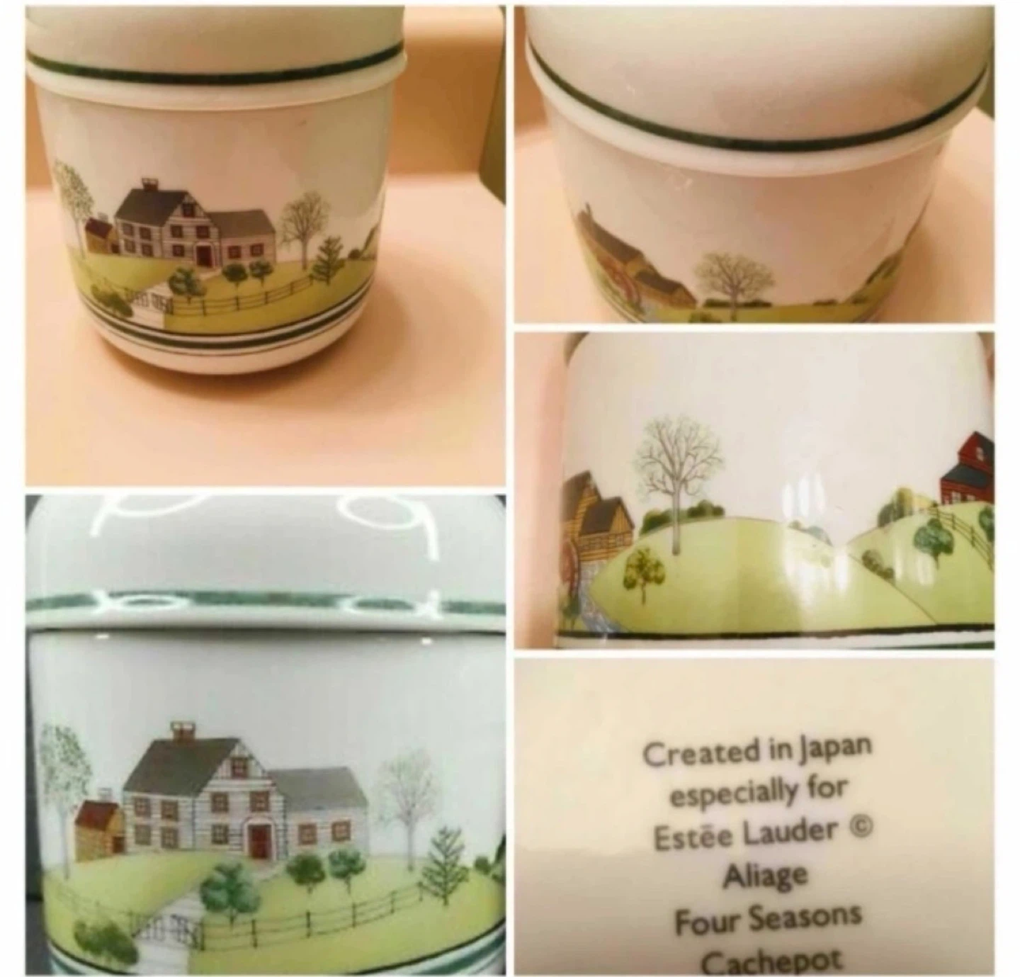 Estée Lauder VINTAGE Aliage Four Seasons Cachepot
