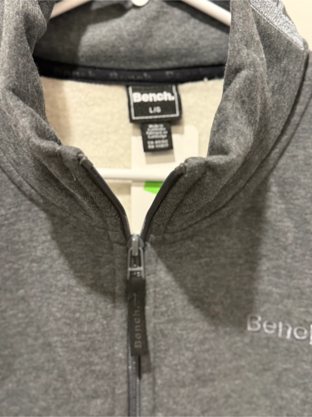 Bench. Gray Zip-Up Jacket - Size L/G - photo 2