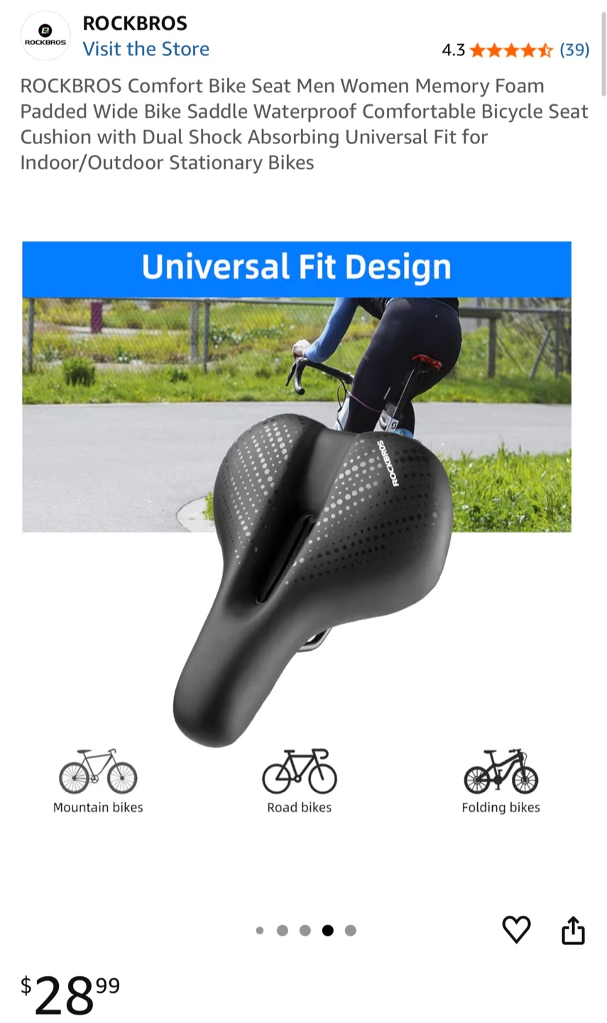 ROCKBROS Comfort Bike Seat - photo 4