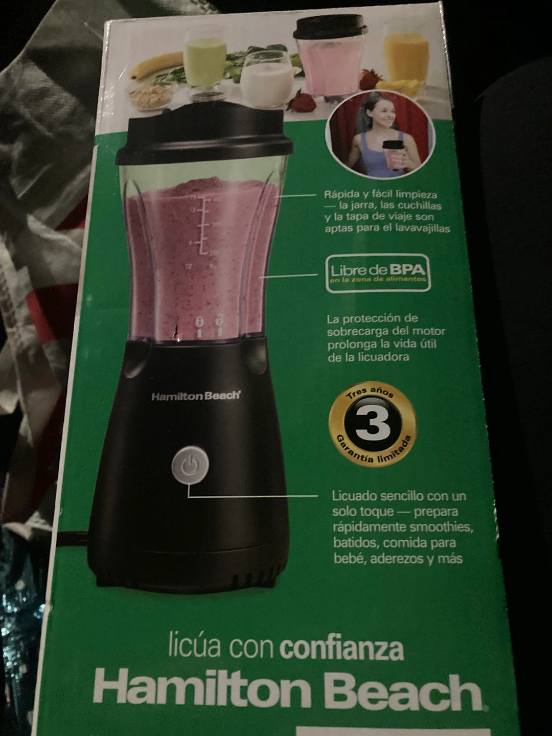 Hamilton Beach Personal Blender with Travel Lid