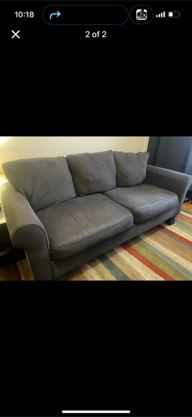 2 matching couches big couch has pull out bed