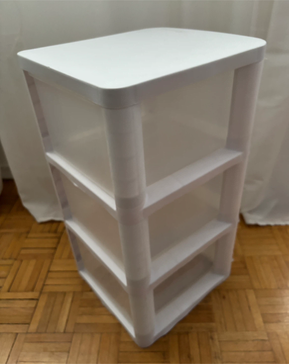 White 3-Drawer Storage Tower - photo 4