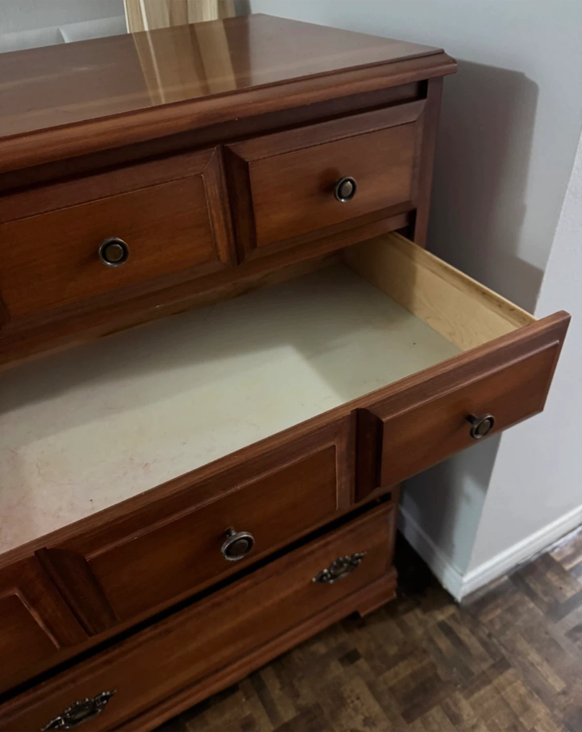 Wooden Dresser with Multiple Drawers - photo 2