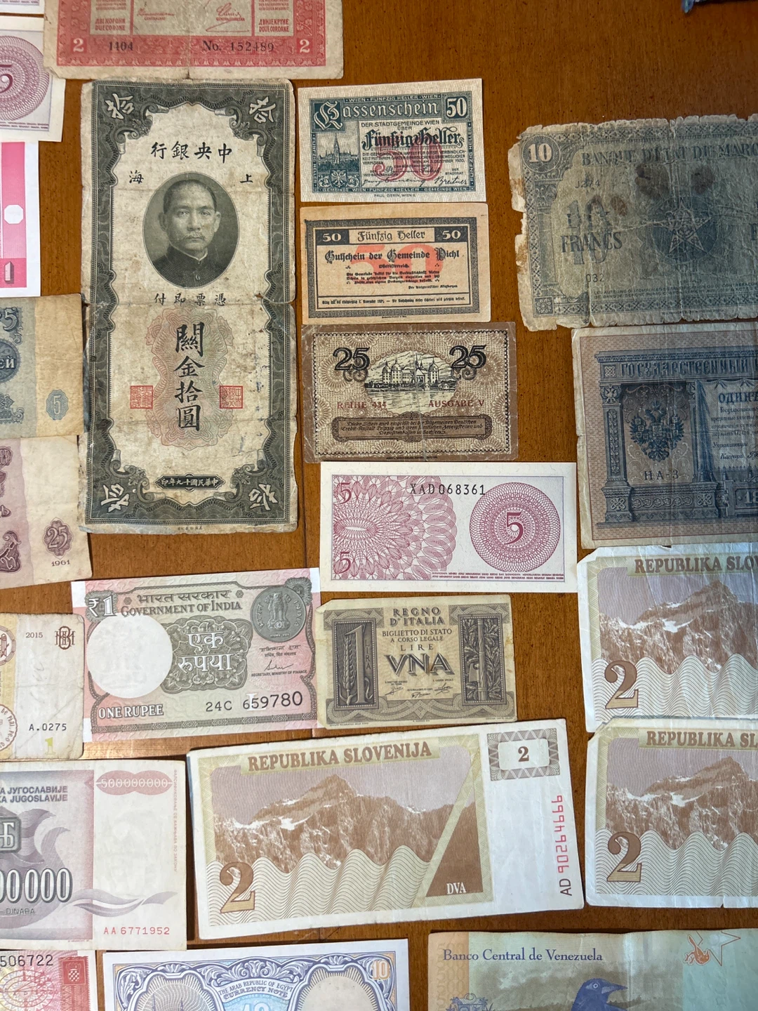 Vintage World Currency Collection