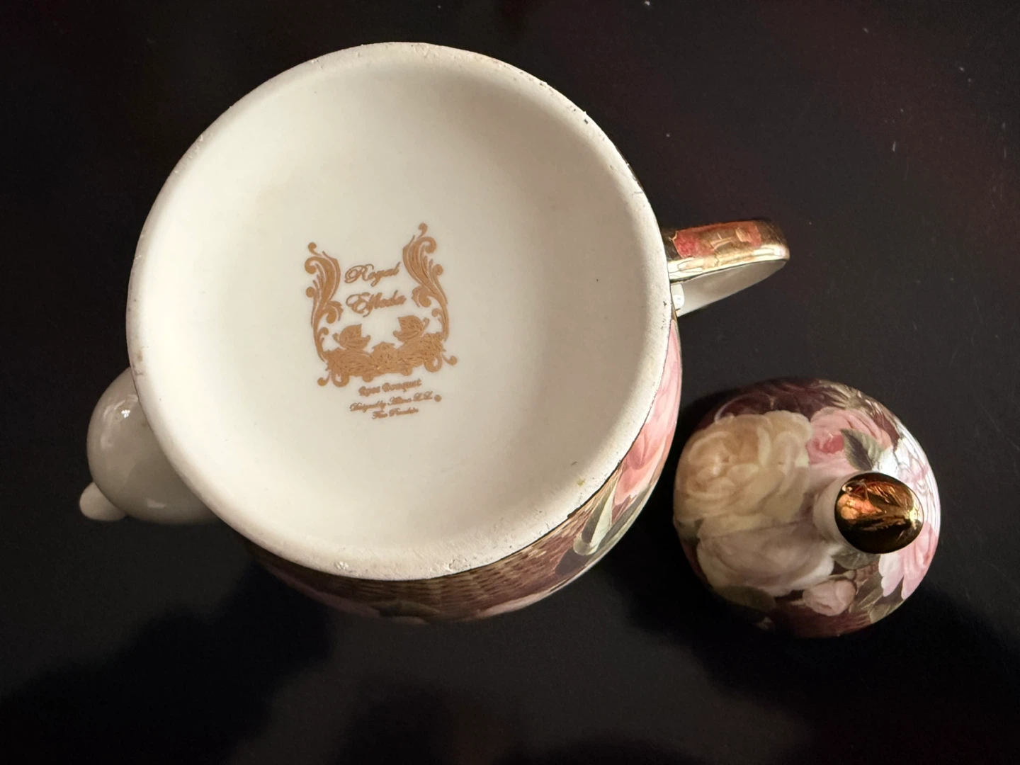 Royal Elfeda Rose Bouquet Teapot 🧡 - photo 2