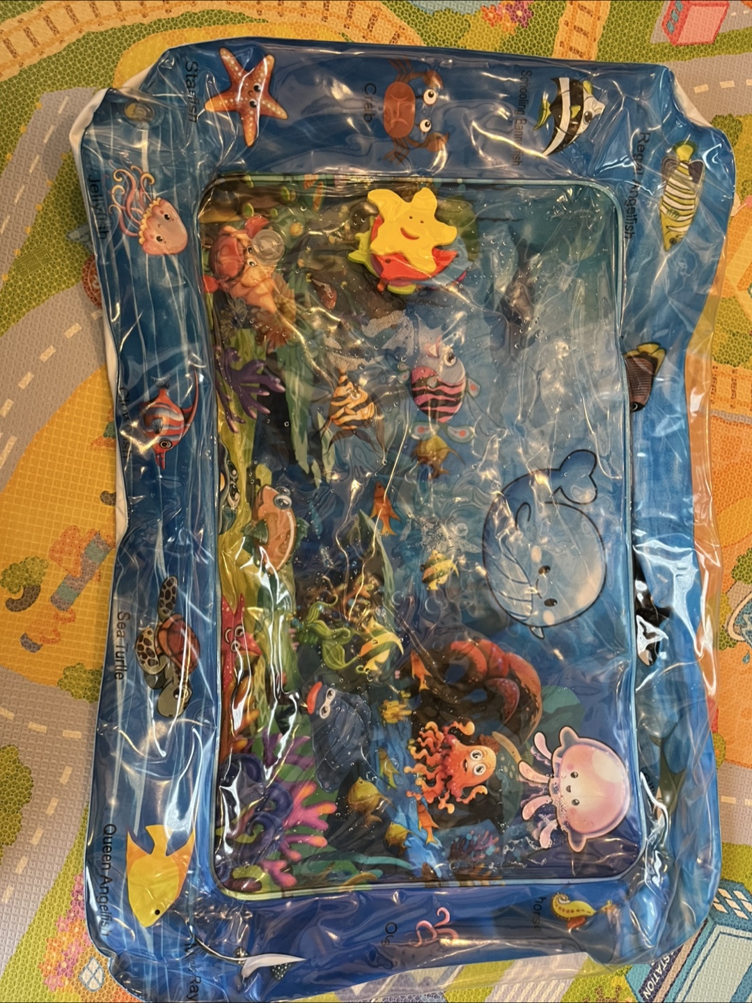 Baby tummy time aquarium mat