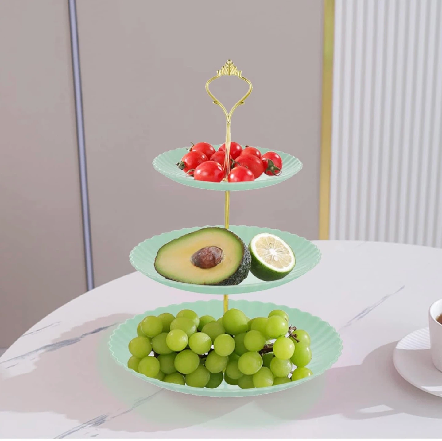 3-Tier Serving Stand - Mint Green - photo 4