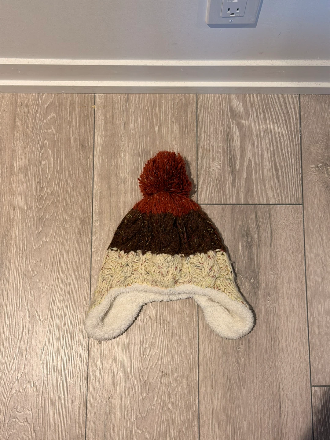 Knitted Winter Hat with Pom Pom