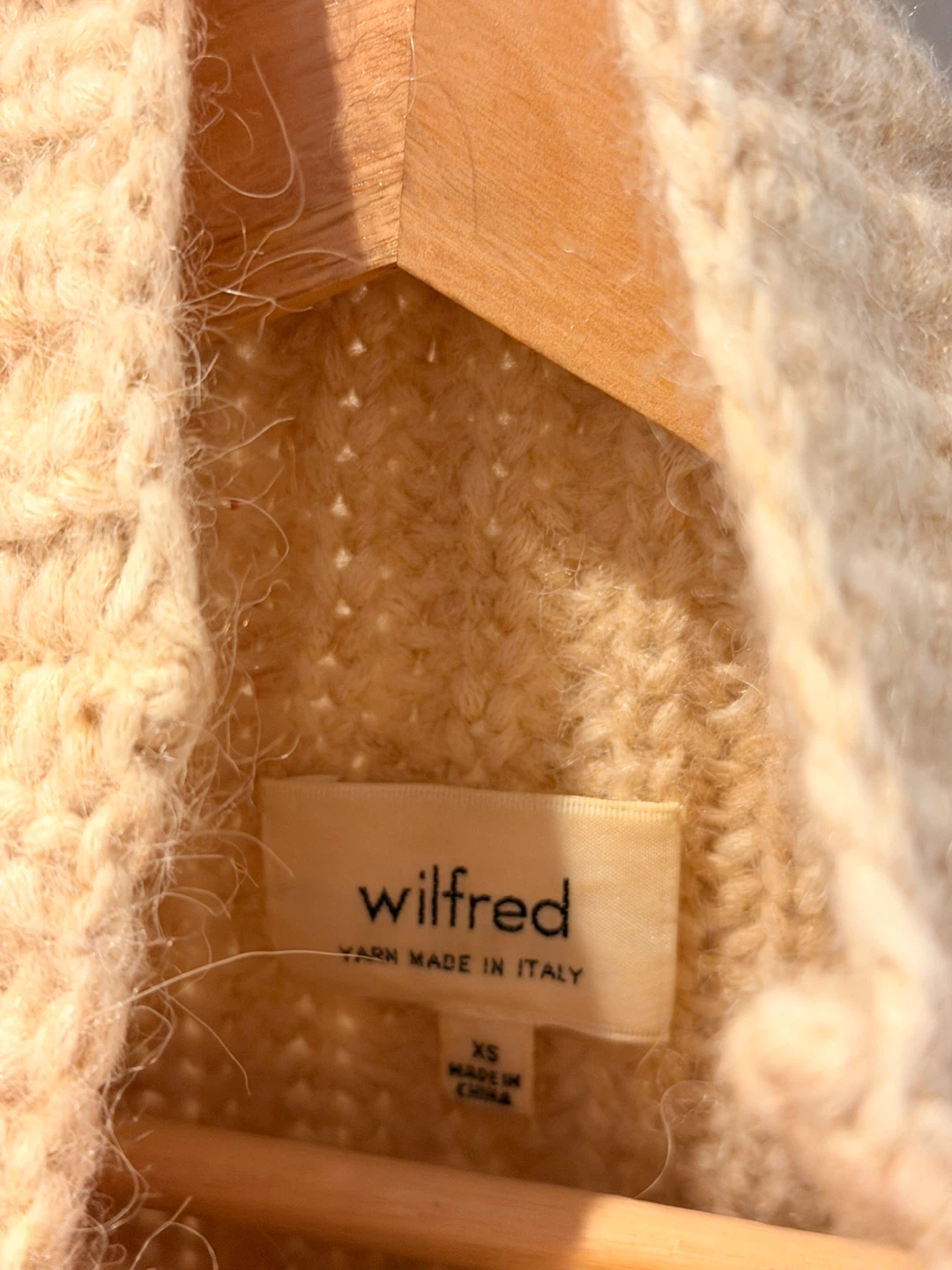 Wilfred Cream Knit Sweater - Size XS - photo 2