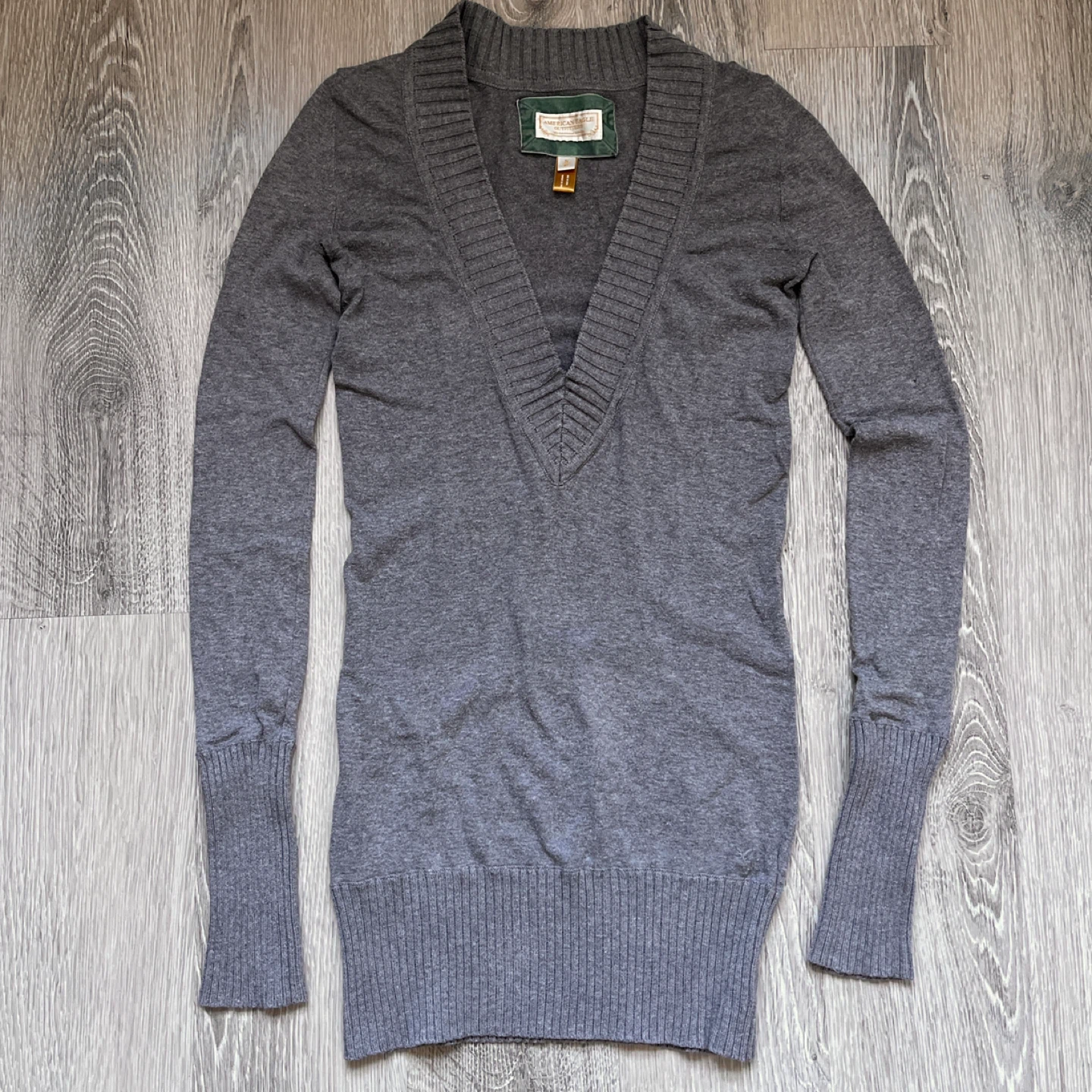 Y2K American Eagle Outfitters Grey Top - Size S