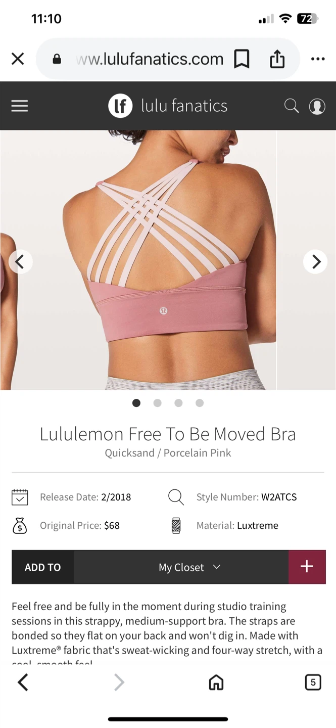 Lululemon Free To Be Moved Bra - photo 3