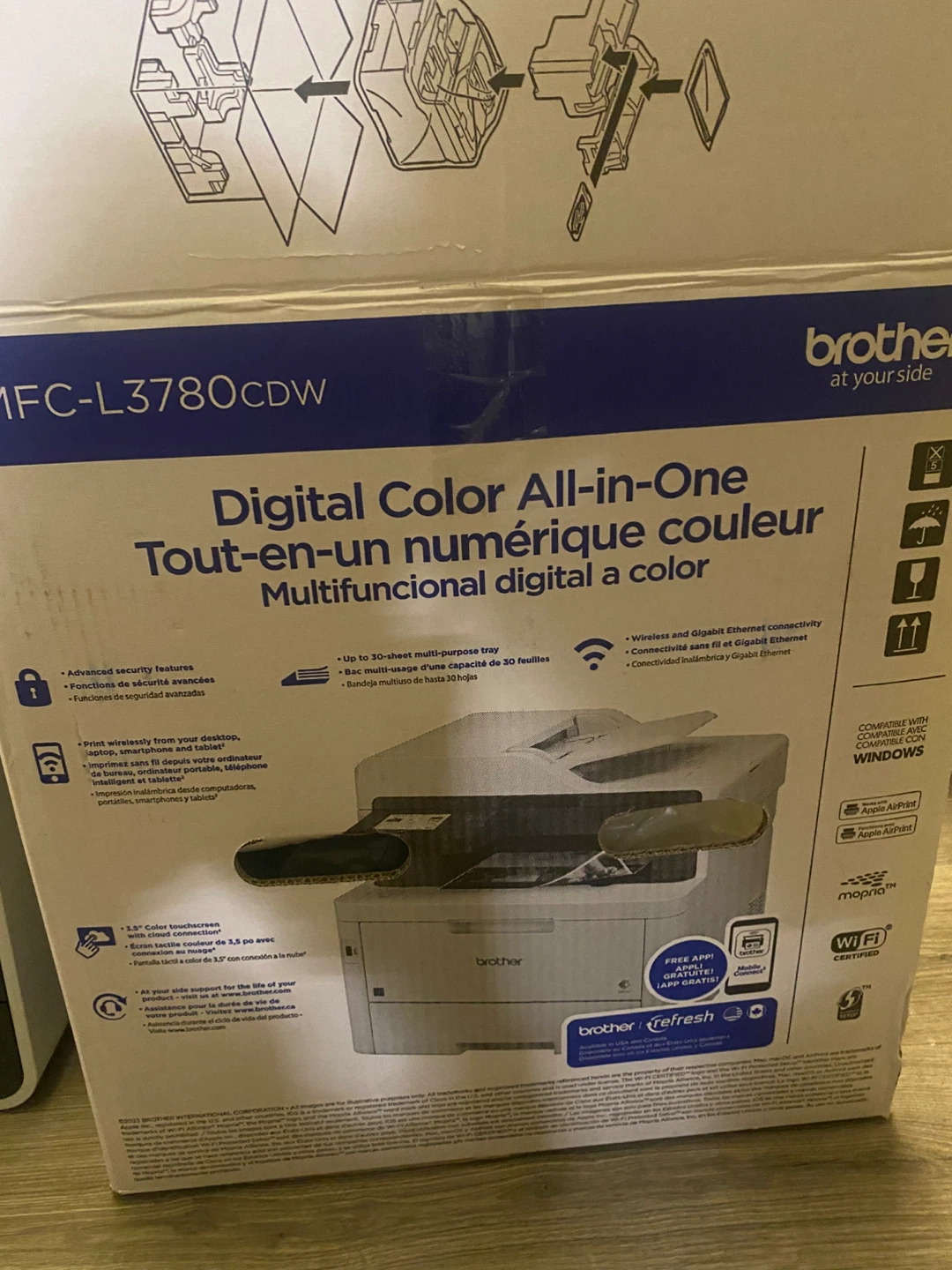 Brother MFC-L3780CDW Digital Color All-in-One Printer - photo 5